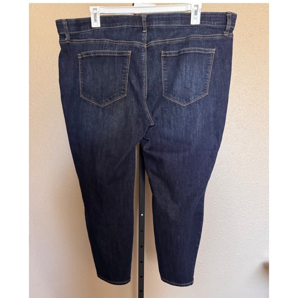 EVRI Women’s Skinny Jeans – Dark Wash, Size 22W - Excellent Preloved Condition - Picture 4 of 6